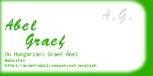 abel graef business card