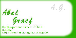 abel graef business card